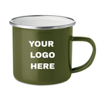 Branded Metal mug with enamel layer 350ml