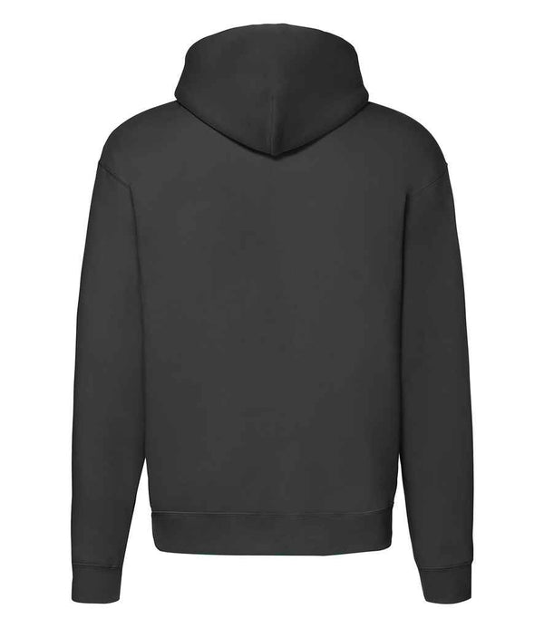 Fruit of the Loom Premium Zip Hooded Sweatshirt Black