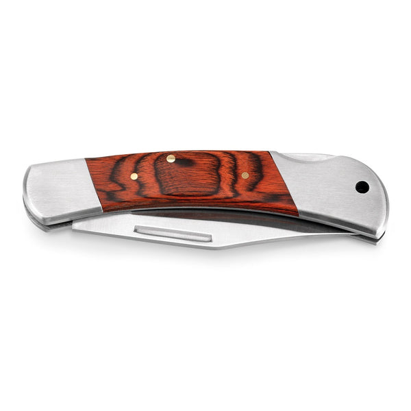 FALCON II. Pocket knife in stainless steel and wood