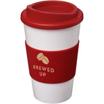 Branded Americano® 350 ml insulated tumbler with grip