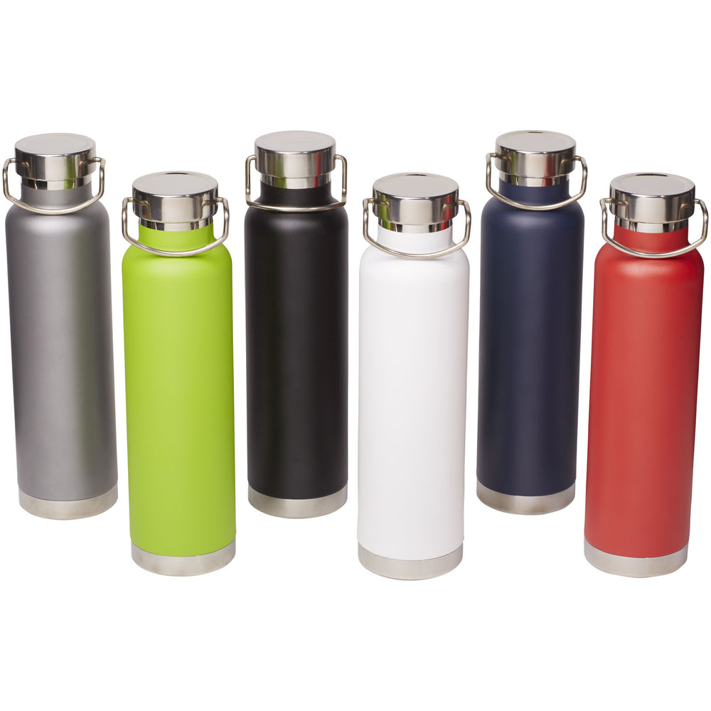 Branded Thor 650 ml copper vacuum insulated sport bottle