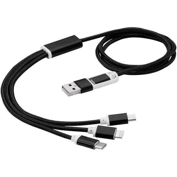 Branded Versatile 5-in-1 charging cable