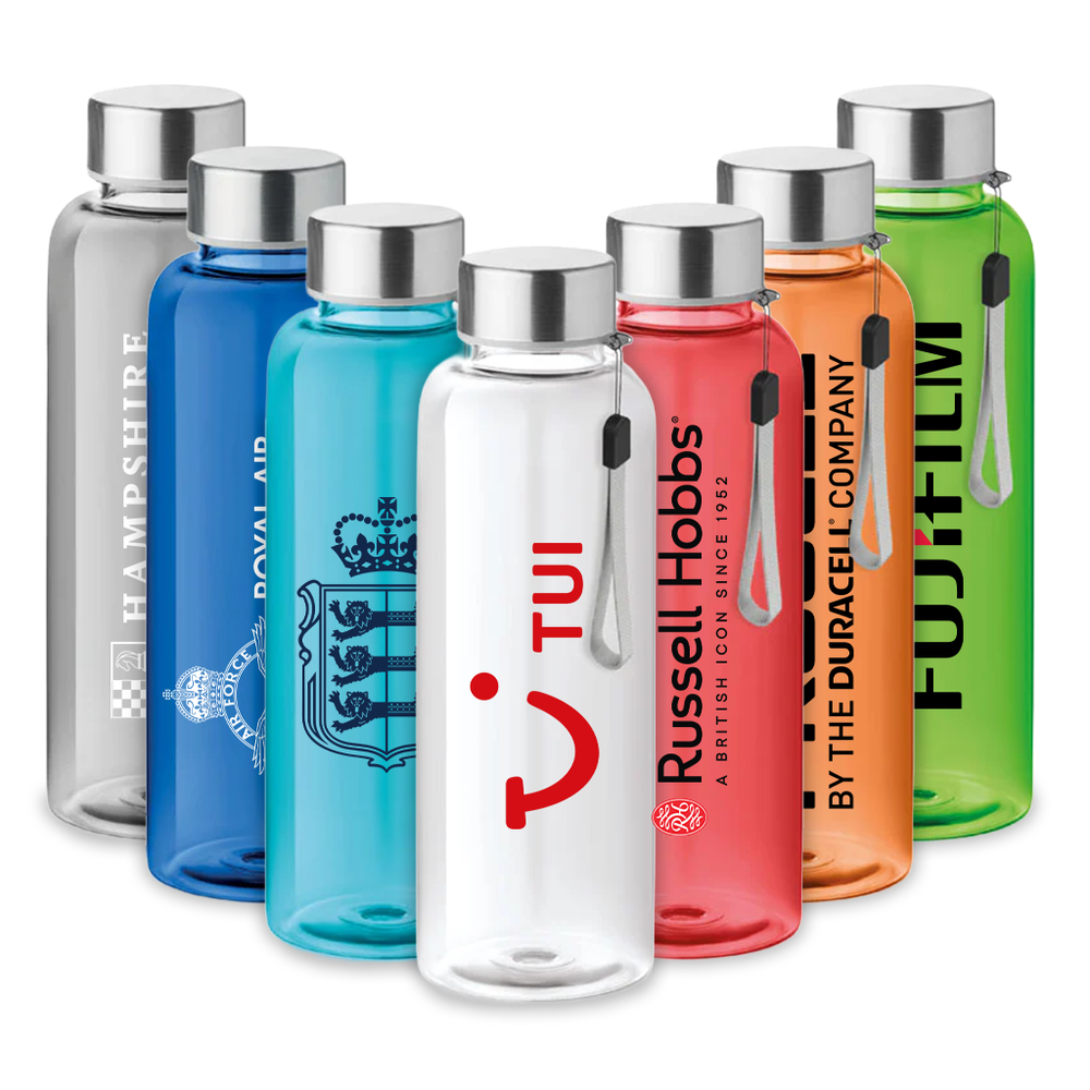 Branded RPET bottle 500ml with Metal Lid