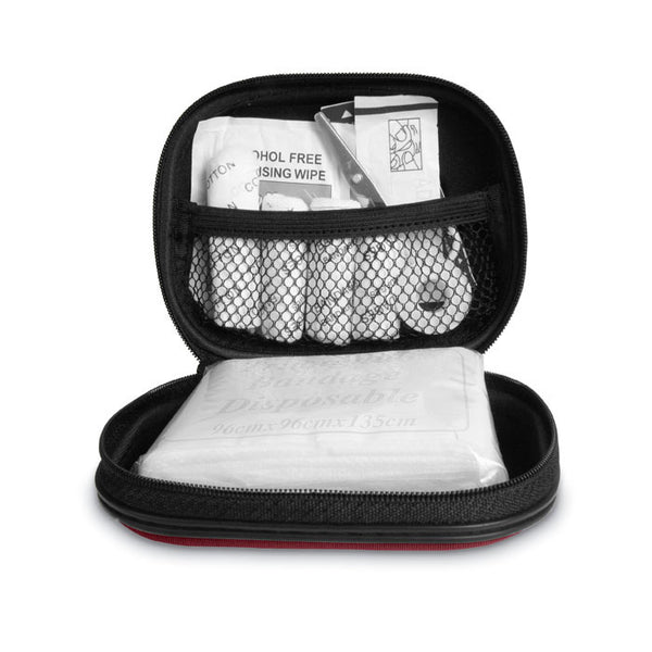 First aid kit in zip case