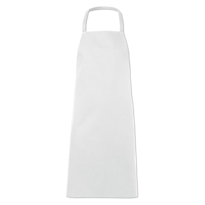 Kitchen apron in cotton White