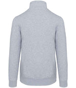 Kariban Zip Neck Sweatshirt Oxford Grey