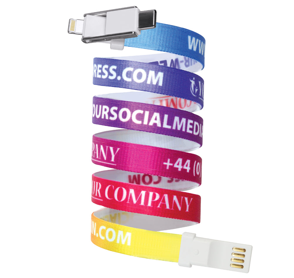 Promo 3-in-1 USB Lanyard Cable