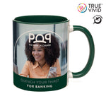 CAMBRIDGE 11oz Two-Tone Ceramic Mug Dark Green