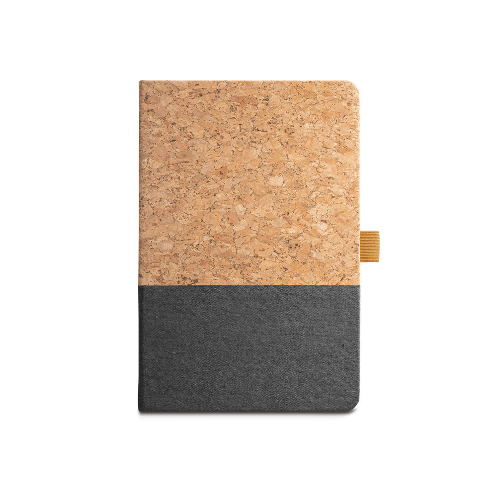 KLEE. A5 notebook in cork and linen with lined sheets