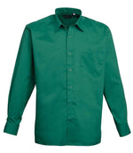 Premier Long Sleeve Poplin Shirt Emerald