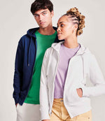 Anthem Ladies Organic Full Zip Hoodie White