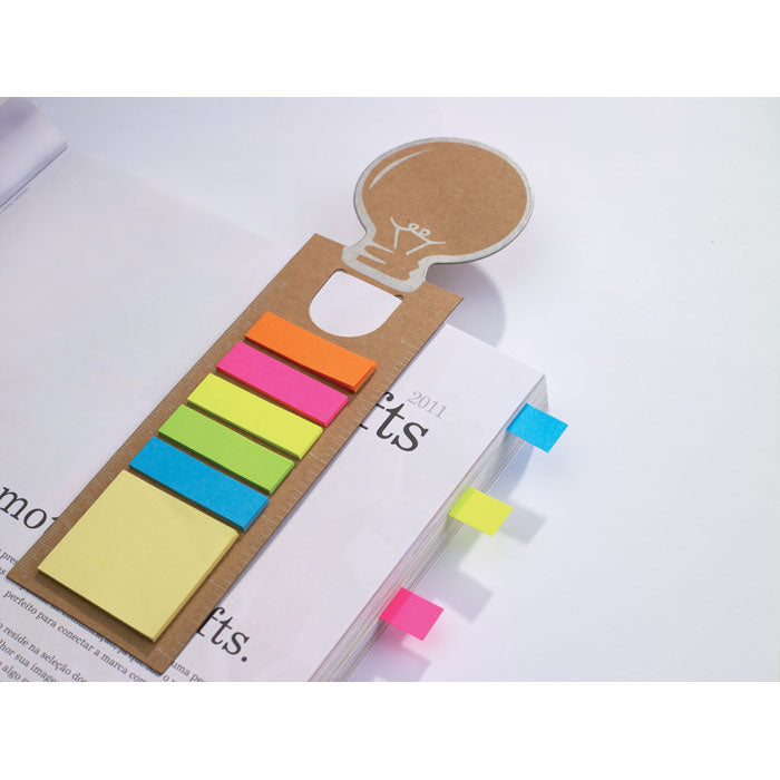 Branded Bookmark with sticky memo pad