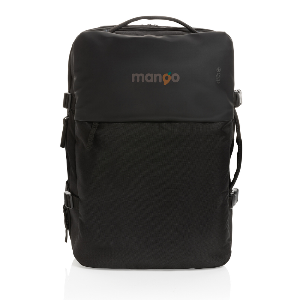 Branded Swiss Peak AWARE™ RPET 15.6' expandable weekend backpack