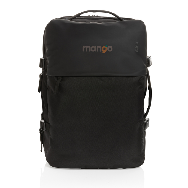 Branded Swiss Peak AWARE™ RPET 15.6' expandable weekend backpack