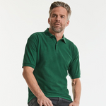 Russell Poly/Cotton Piqué Polo Shirt Bottle Green