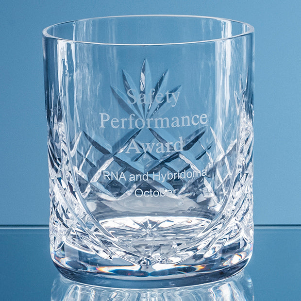 Branded 400ml Blenheim Lead Crystal Panel Whisky Tumbler