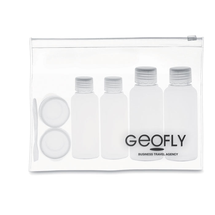 Branded Travelling pouch with bottles