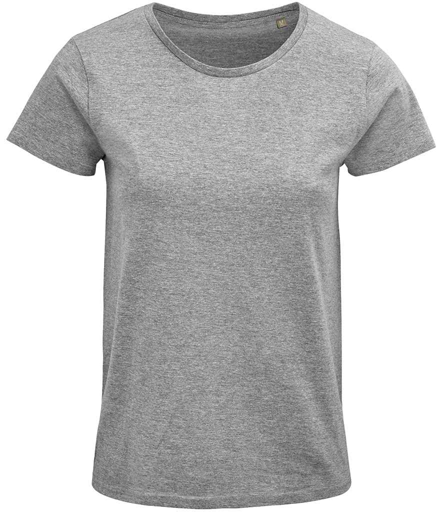 SOL'S Ladies Crusader Organic T-Shirt Grey Marl