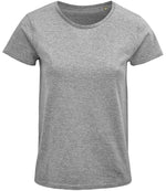 SOL'S Ladies Crusader Organic T-Shirt Grey Marl
