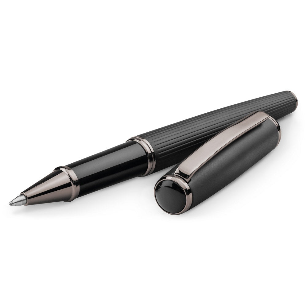 IMPERIO. Metal rollerball and ballpoint set with twist mechanism