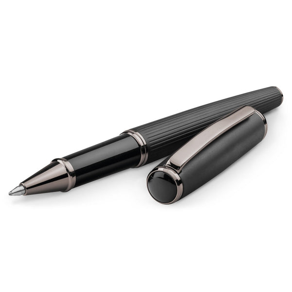 IMPERIO. Metal rollerball and ballpoint set with twist mechanism