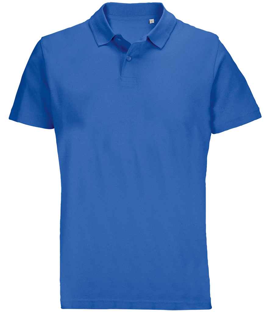 SOL'S Unisex Pulse Twin Piqué Polo Shirt Royal Blue