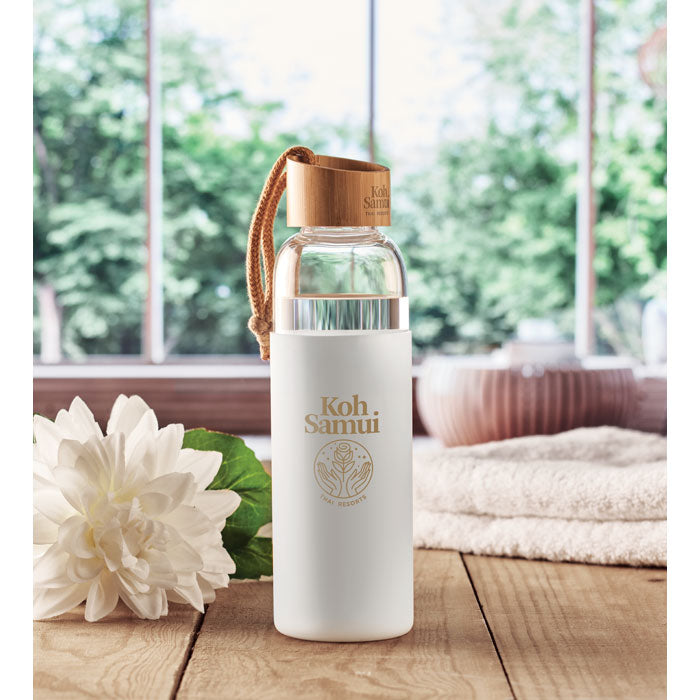 Branded Glass Bottle 500 ml in pouch