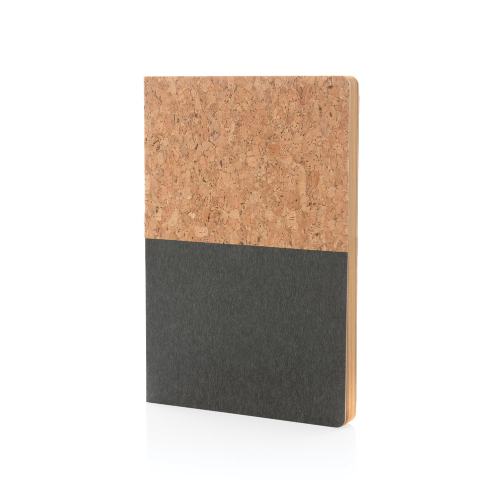 Branded A5 cork & kraft notebook