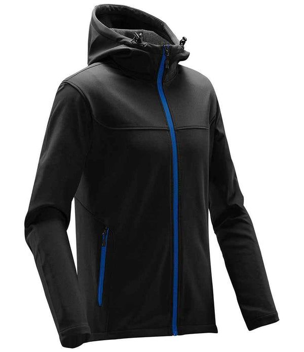 Stormtech Orbiter Hooded Soft Shell Jacket Black/Azure