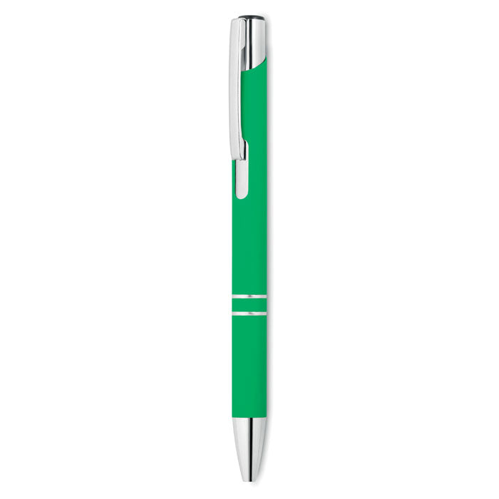 Ball pen in rubberised finish | Branded Metal Pen