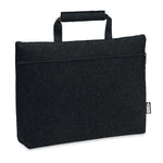 Branded RPET felt zippered laptop bag