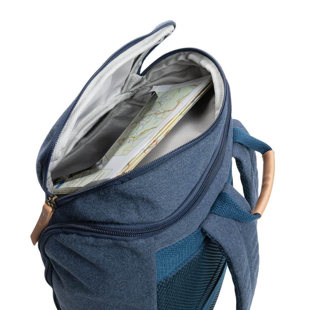 Branded Impact AWARE™ 16 oz. recycled canvas 15" laptop backpack