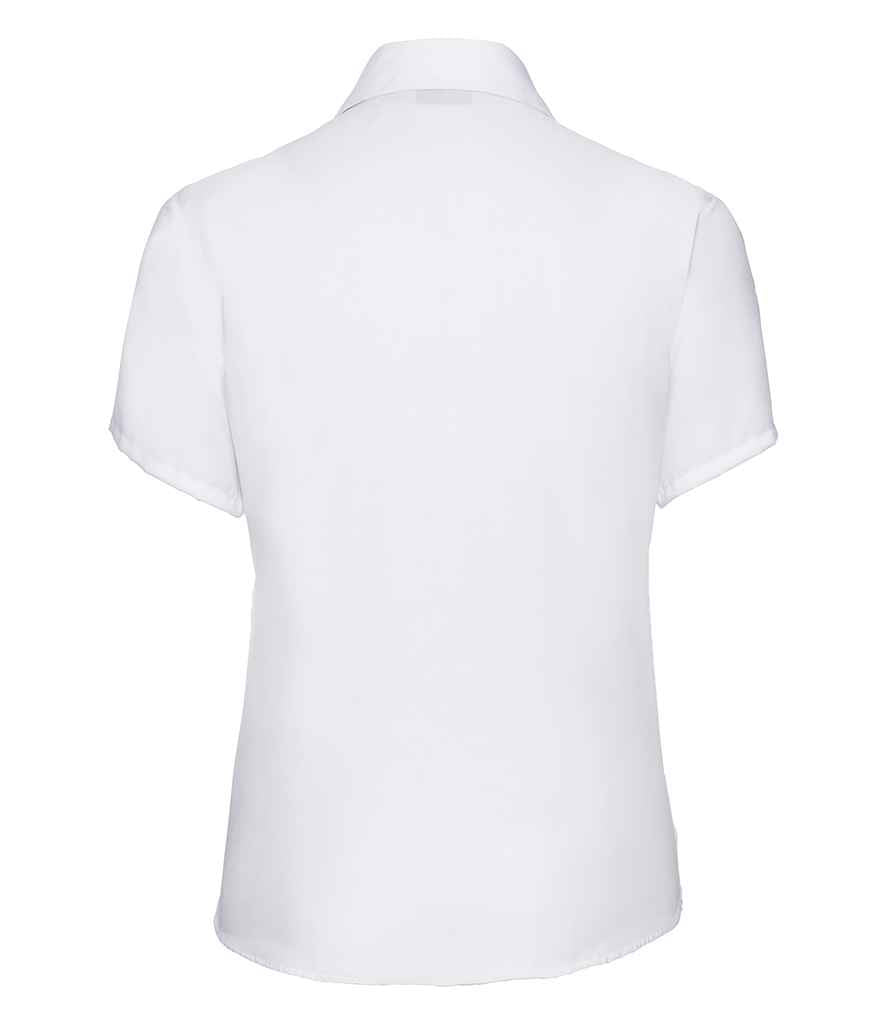 Russell Collection Ladies Short Sleeve Ultimate Non-Iron Shirt White