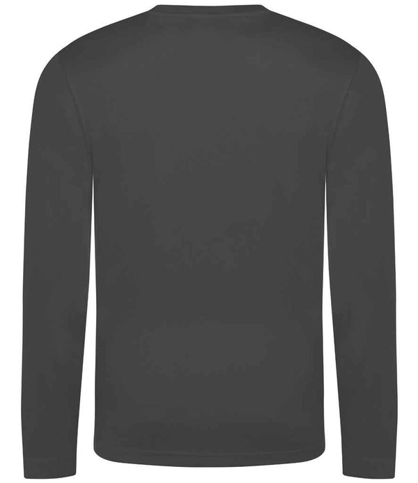 AWDis Cool Long Sleeve Wicking T-Shirt Charcoal