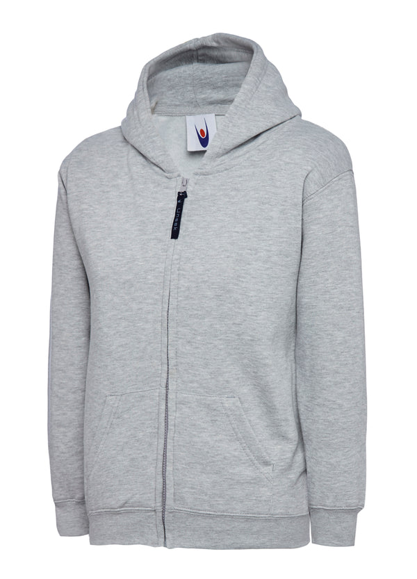 Uneek Childrens Classic Full Zip Hooded Sweatshirt
