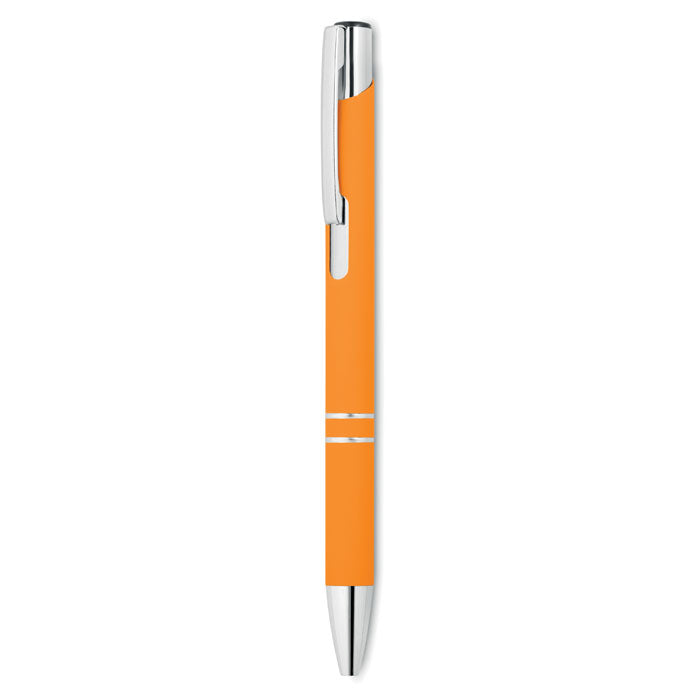 Ball pen in rubberised finish | Branded Metal Pen