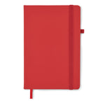 Branded Recycled PU A5 lined notebook