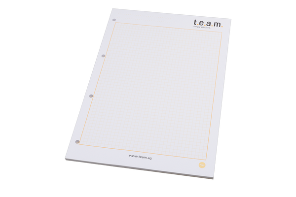 A4 Notepad with Wrapover Front Cover