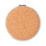 Branded Pocket mirror with cork cover
