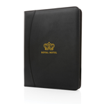 Branded RCS rPU deluxe tech portfolio with zipper