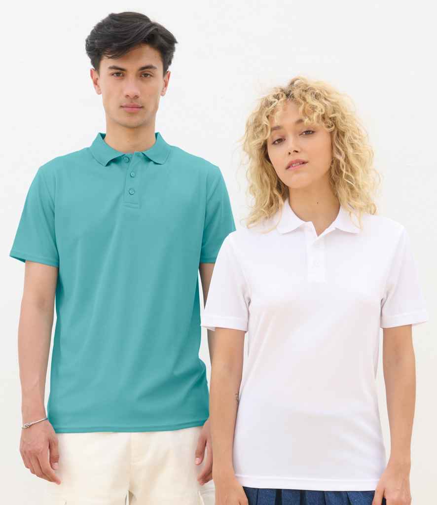 SOL'S Unisex Pitcher Recycled Polyester Piqué Polo Shirt White