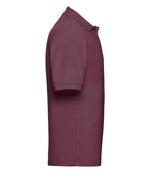 Russell Poly/Cotton Piqué Polo Shirt Burgundy