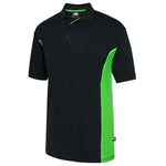 Orn Silverswift Two Tone Poloshirt Black/Lime