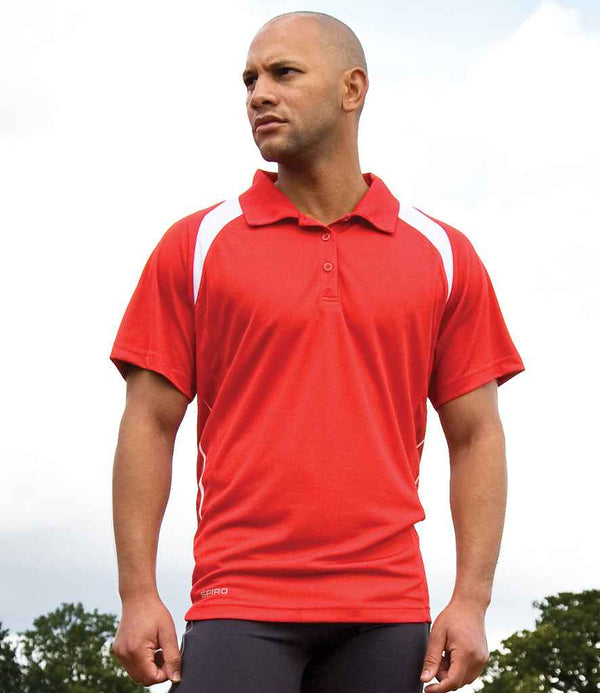 Spiro Team Spirit Polo Shirt Red/White