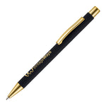 TRAVIS GOLD ball pen with softfeel barrel