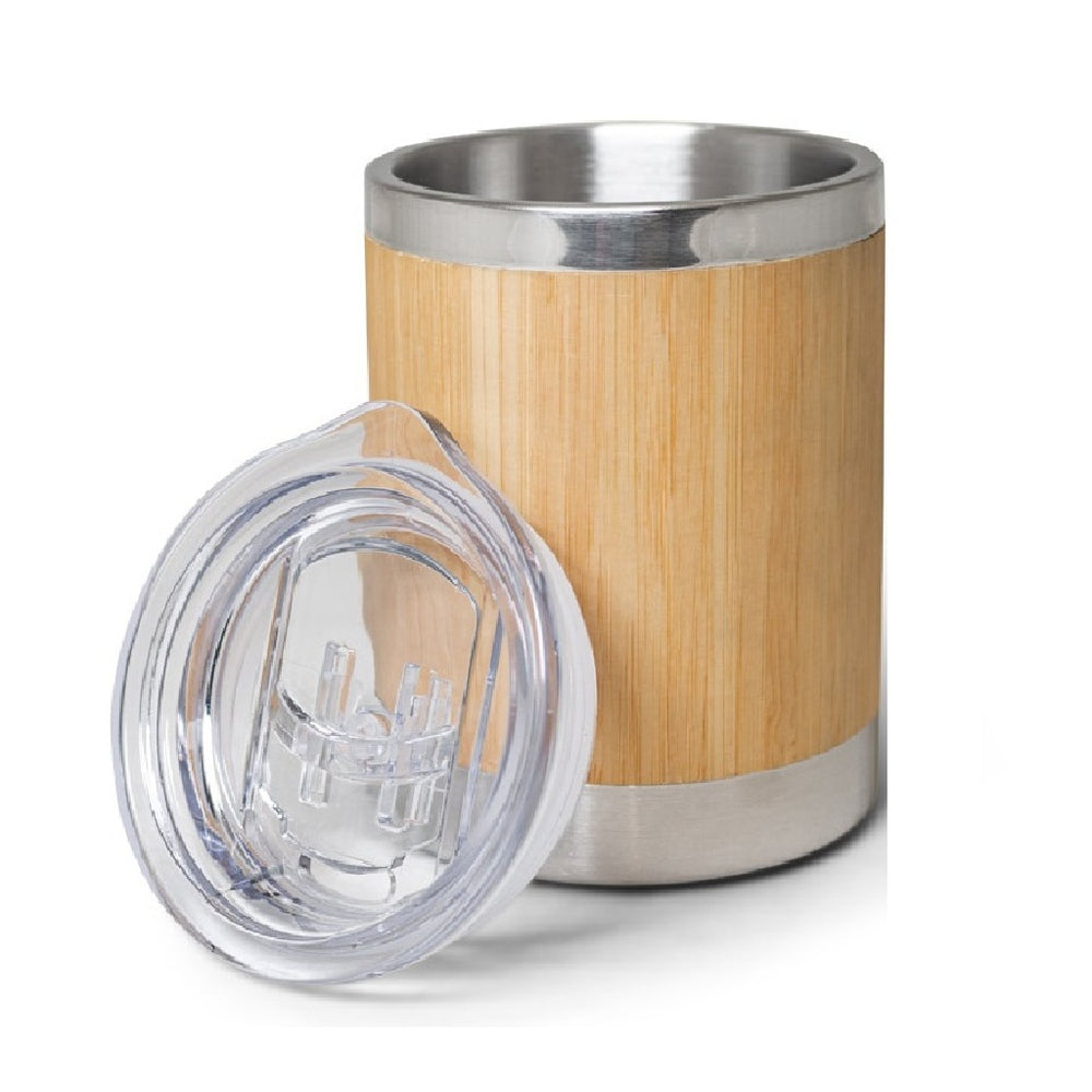 LYCKA. Bamboo and stainless steel cup 350 mL