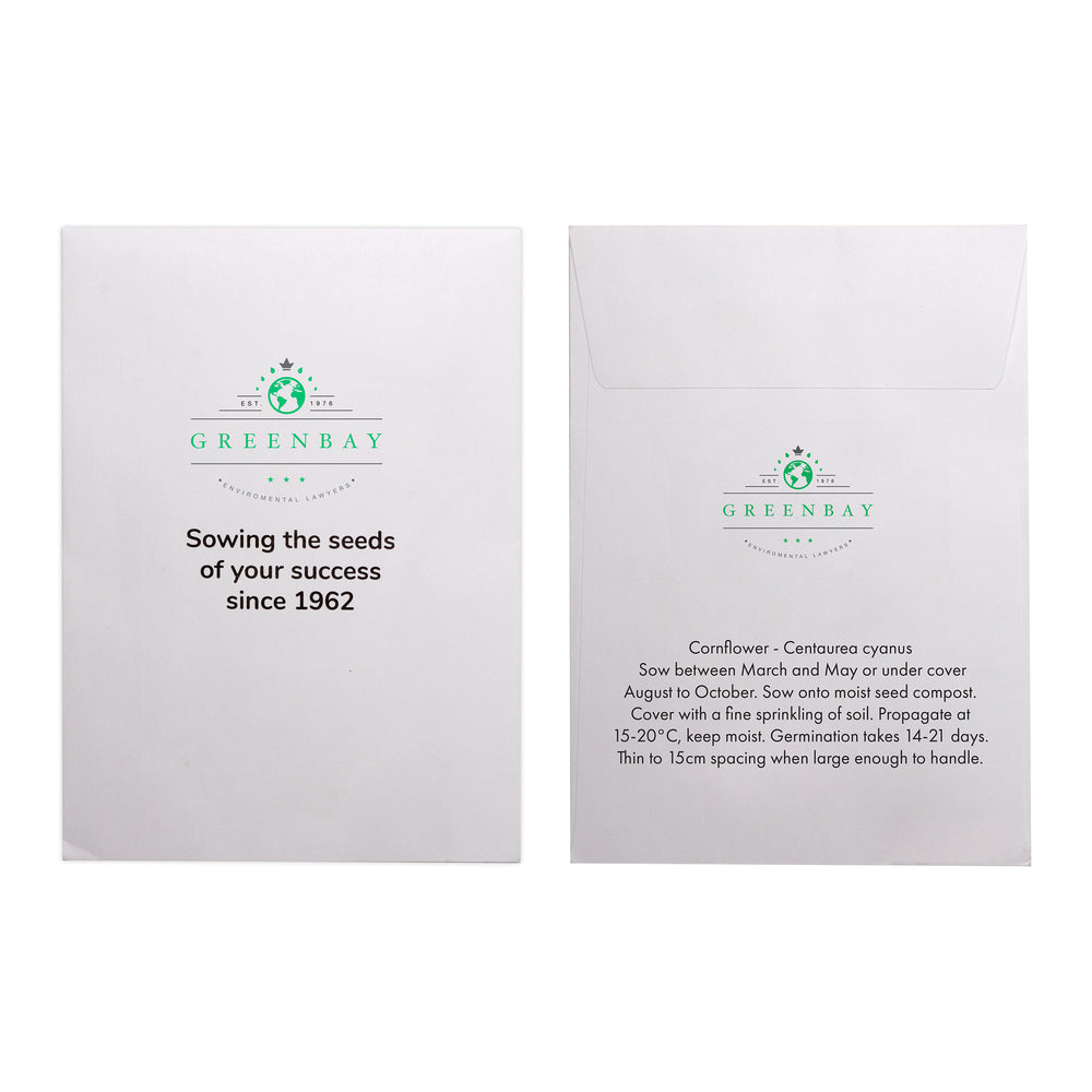 Seed Pack in White Paper Envelope Corn Flower