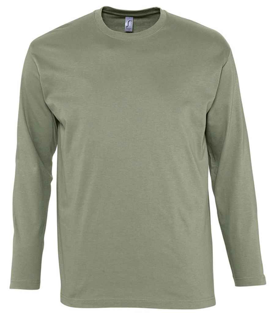 SOL'S Monarch Long Sleeve T-Shirt Khaki