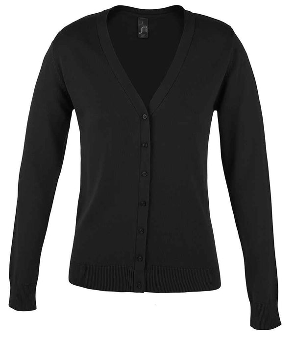 Branded SOL'S Ladies Golden Cotton Acrylic V Neck Cardigan