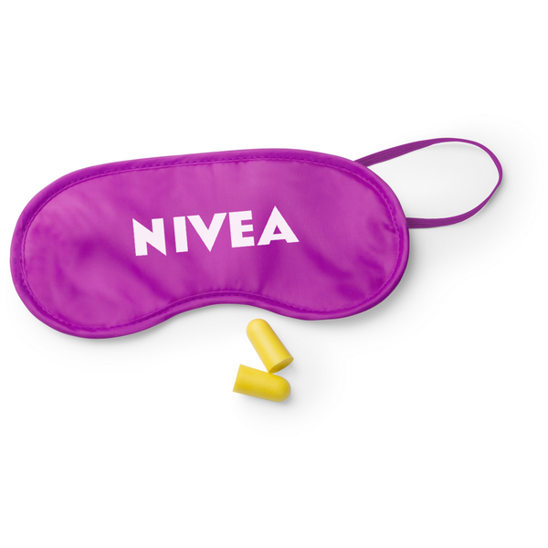 Branded Eye Mask with Ear Plugs Set